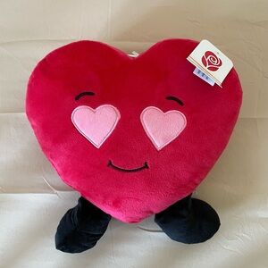 Heart-Shaped Plush toy with Pink Accents